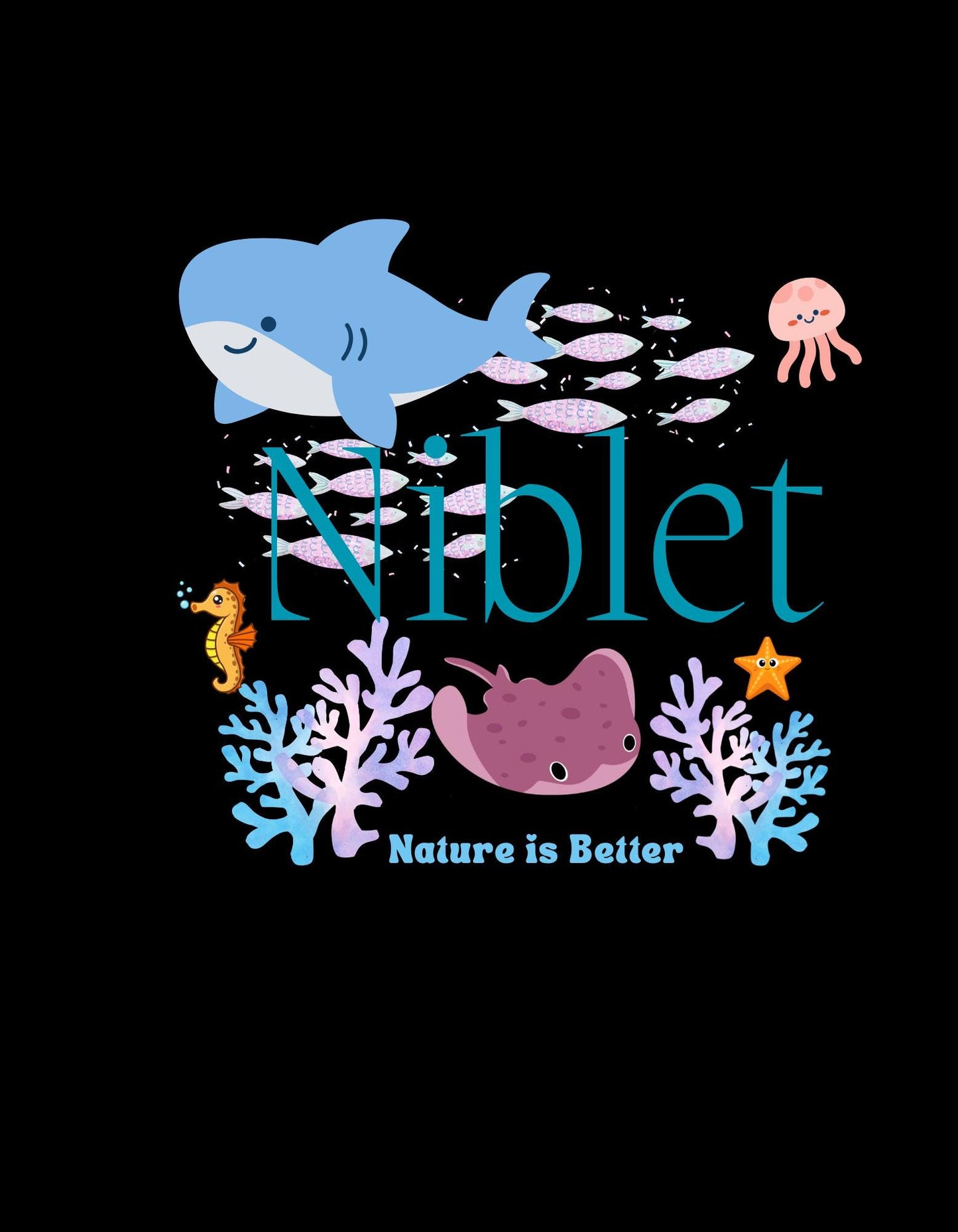 Organic cotton baby bodysuit ocean fish sea animals soft colorful onesie romper